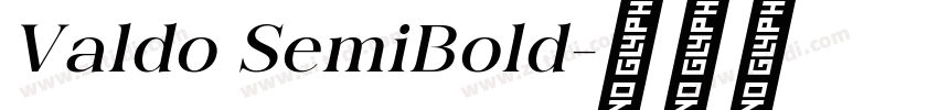 Valdo SemiBold字体转换